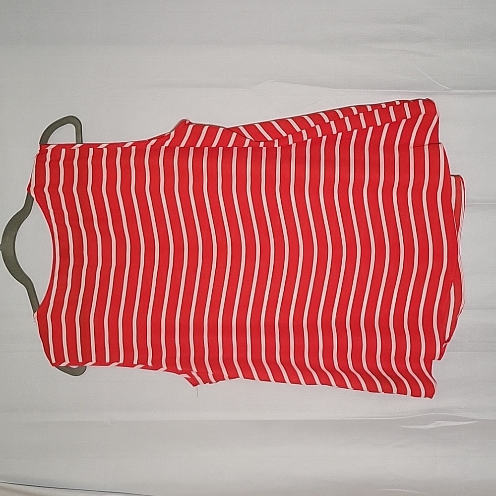 Zac & Rachel Red White Stripe Top XL NWOT - Picture 6 of 7